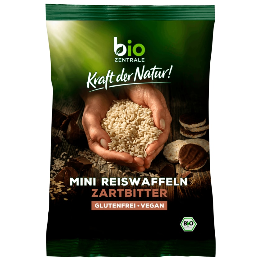 Biozentrale Bio Mini-Reiswaffeln Zartbitter 60g